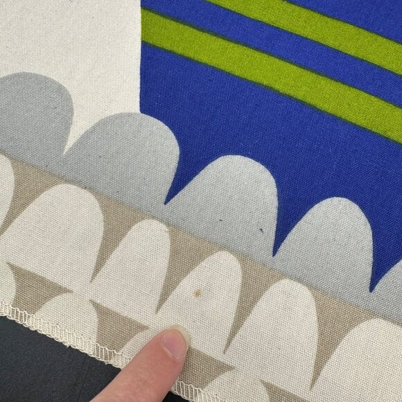 Vintage Tapestry Wall Hanging Curtain Panel Ship Flags Happy Children Retro - Picture 6 of 10